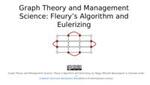 2. Fleury’s algorithm and eulerizing