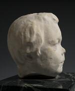 Physical object: Sculpture of Charles S. Stratton's head from a cemetery monument (side view 2)