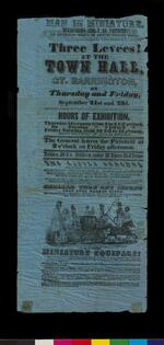 Handbill: "Man in Miniature (General Tom Thumb), arriving in Great Barrington"