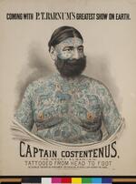 Poster: "Coming with P.T. Barnum's Greatest Show on Earth, Captain Costentenus the Greek Albanian" 